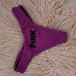 Brand New PINK Victoria's Secret LOGO Thong- XS